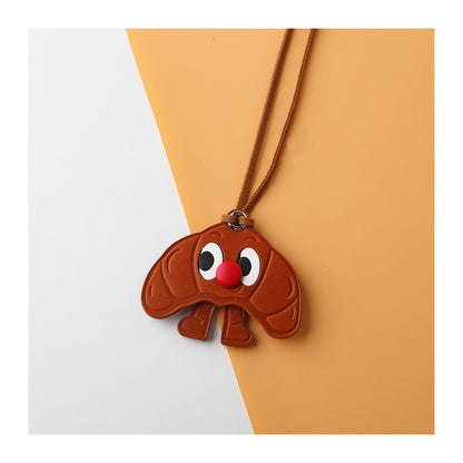 CUCUBIRD Vegetable Tanned Leather Toast Charm