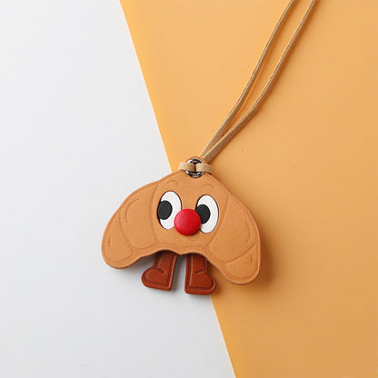 CUCUBIRD Vegetable Tanned Leather Toast Charm