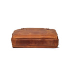 CUCUBIRD Crazy Horse Leather Men's Briefcase Handbag  