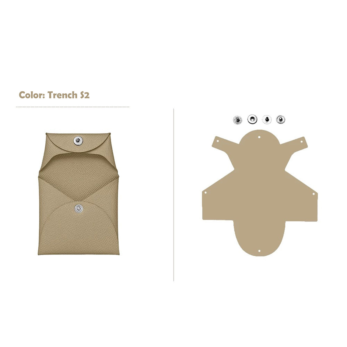 CUCUBIRD CUCUBIRD Epsom Leather Inspired Basita Purse DIY Kit Trench S2 