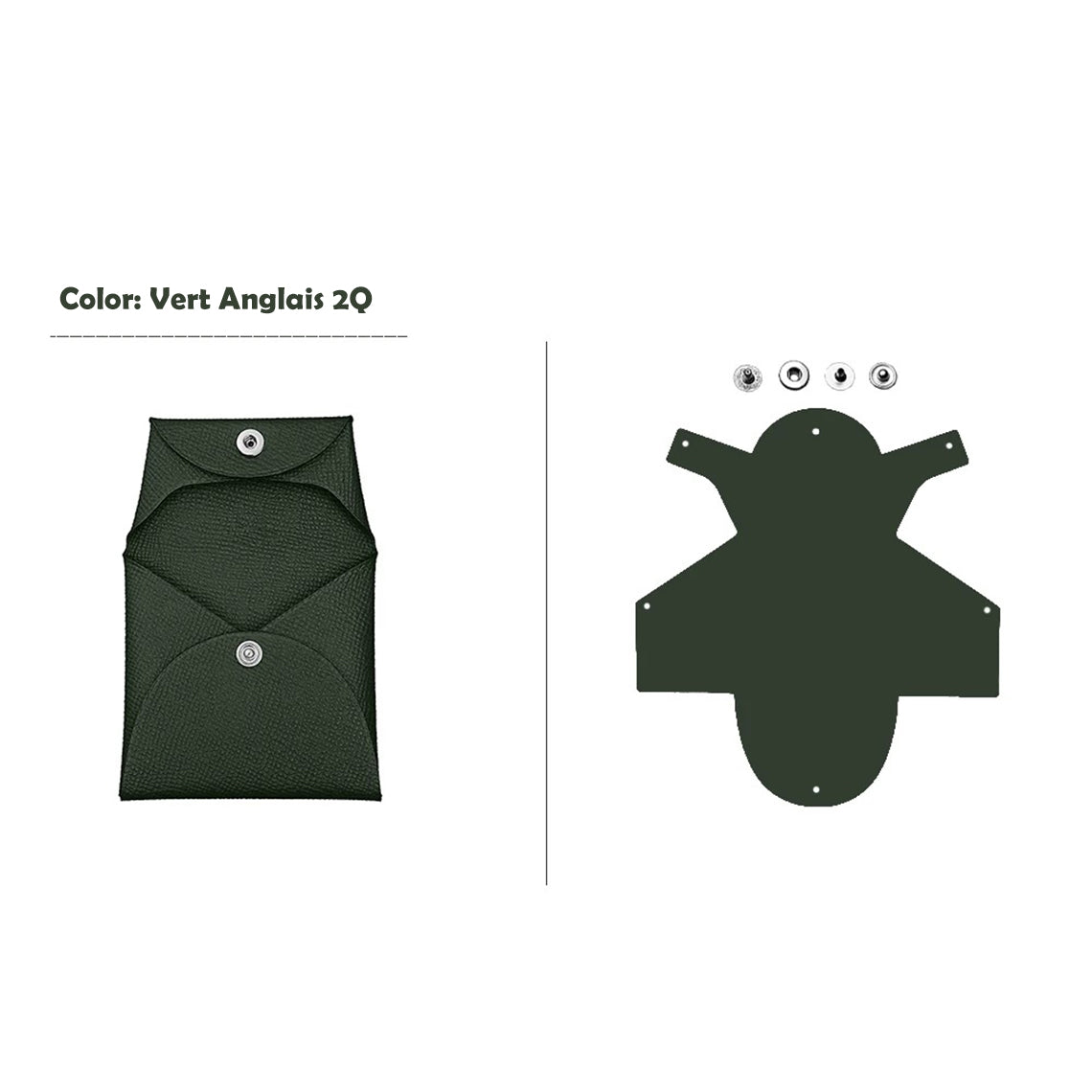 CUCUBIRD CUCUBIRD Epsom Leather Inspired Basita Purse DIY Kit Vert Anglais 2Q 