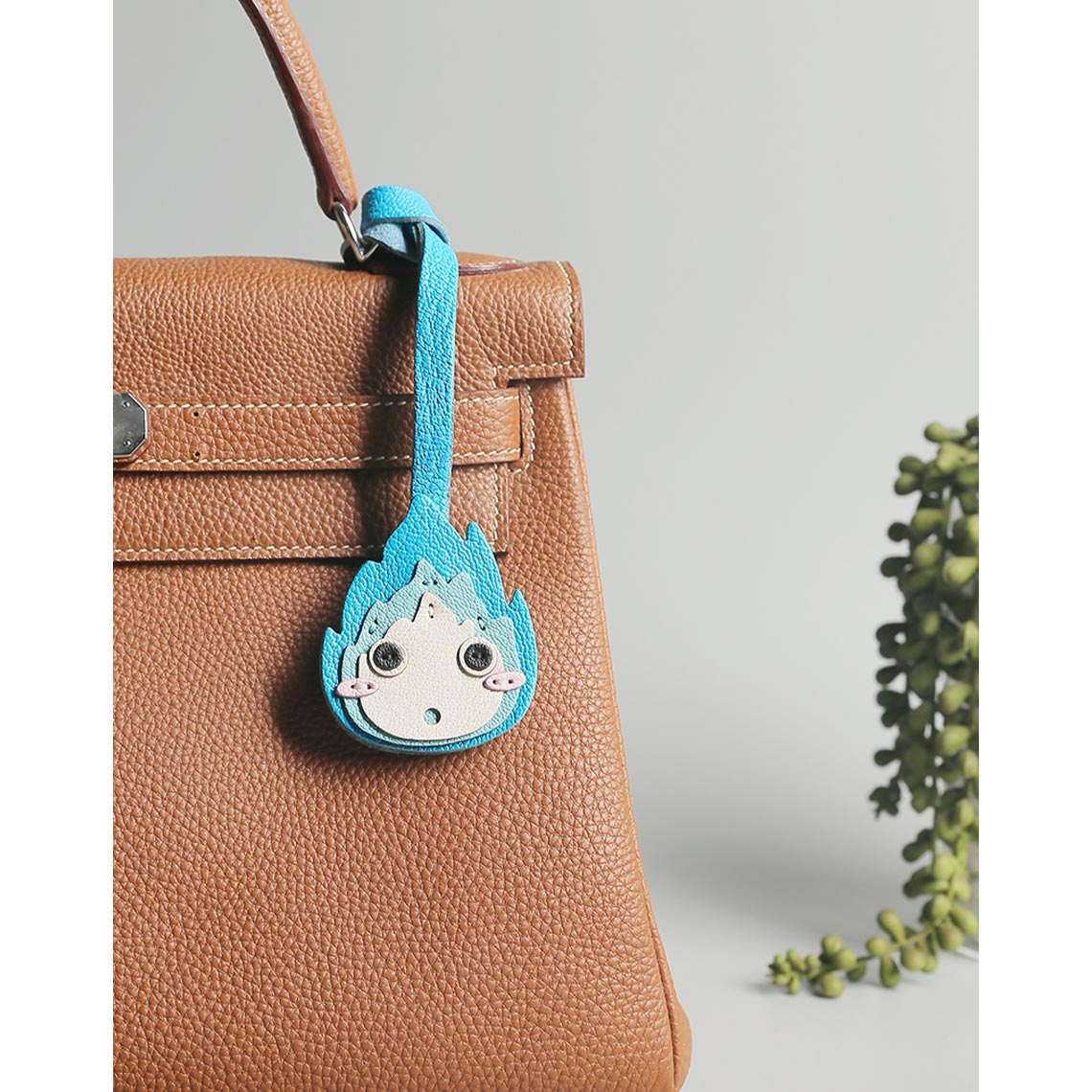 CUCUBIRD CUCUBIRD Sheep Leather Anime Calcifer Charm DIY Kits Blue - Charm 