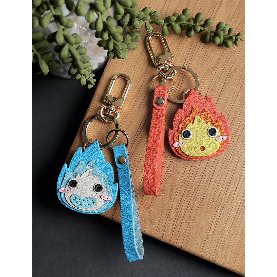CUCUBIRD CUCUBIRD Sheep Leather Anime Calcifer Charm DIY Kits  