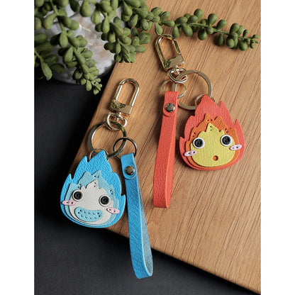 CUCUBIRD Sheep Leather Anime Calcifer Charm DIY Kits