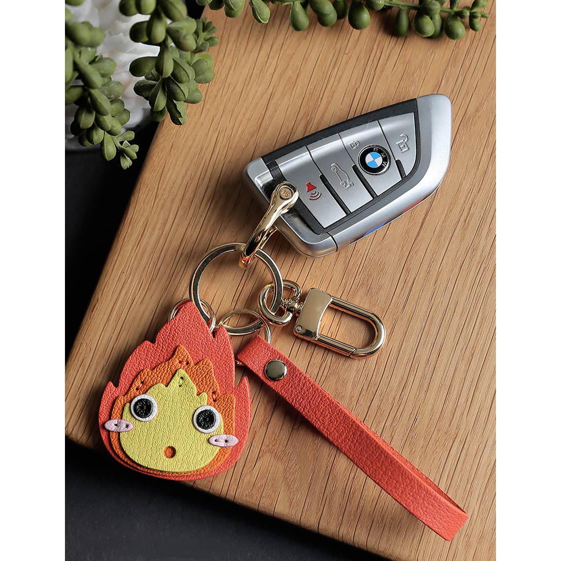 CUCUBIRD Sheep Leather Anime Calcifer Charm DIY Kits