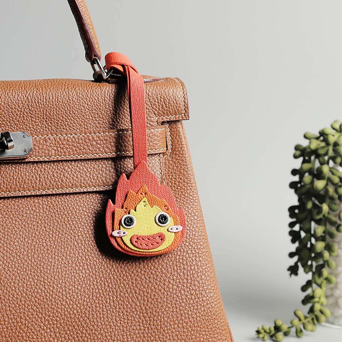 CUCUBIRD Sheep Leather Anime Calcifer Charm DIY Kits