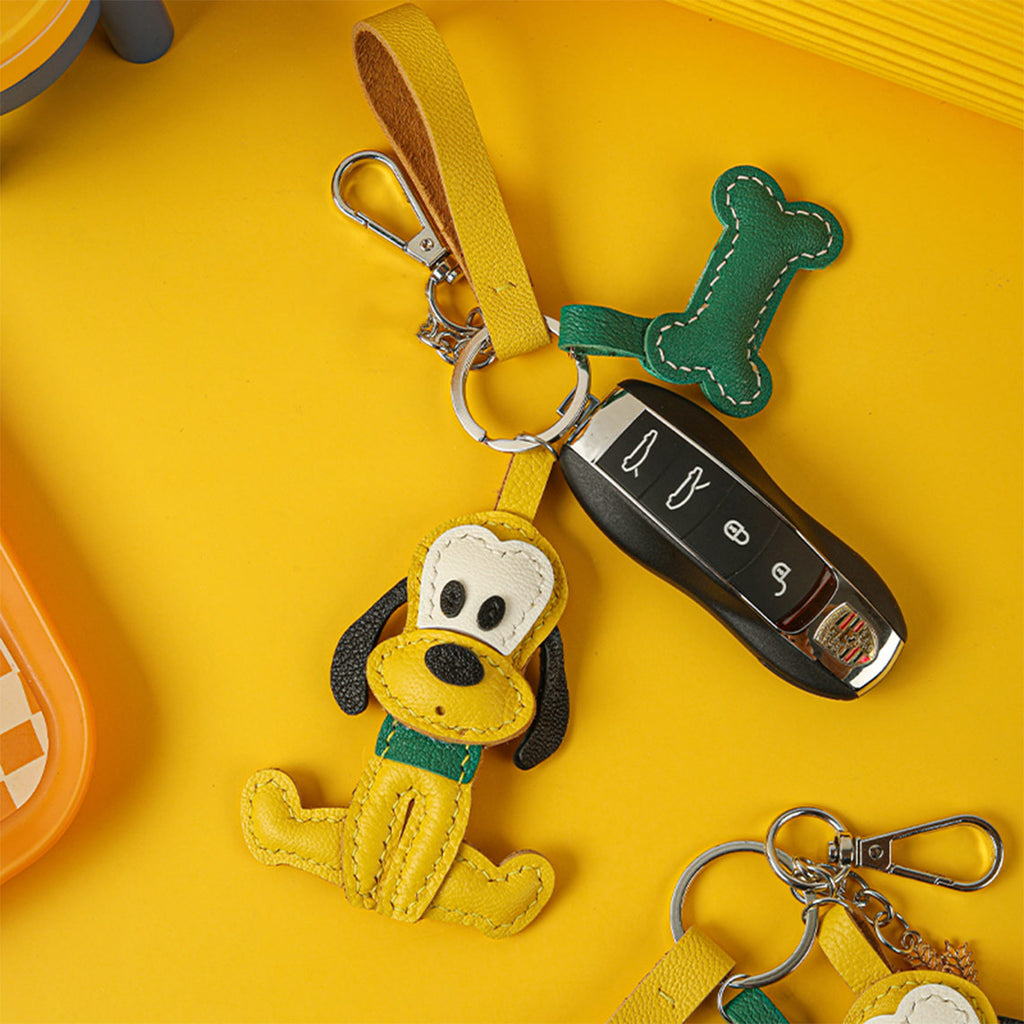 CUCUBIRD POPSEWING® Leather Puppy Keychain DIY Kit  
