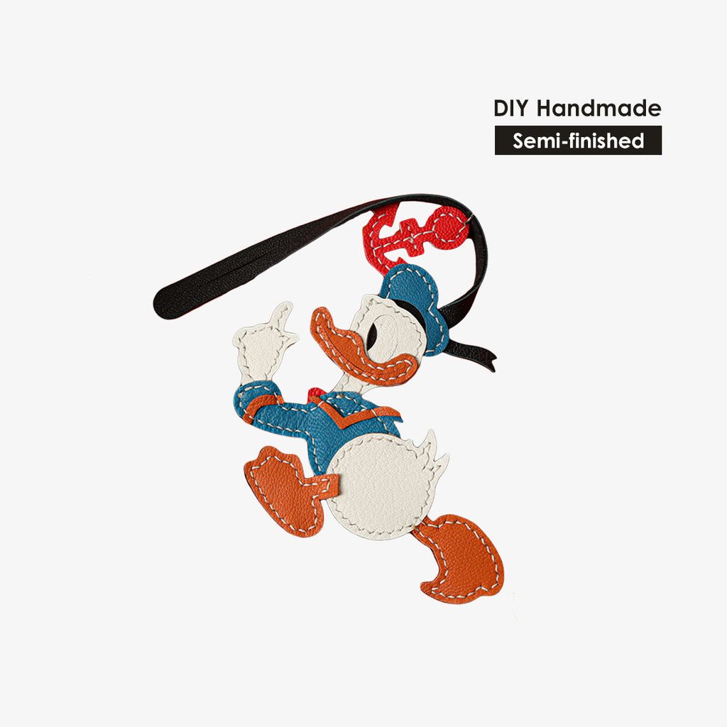 CUCUBIRD POPSEWING® Leather Sailor Duck Keychain DIY Kit  