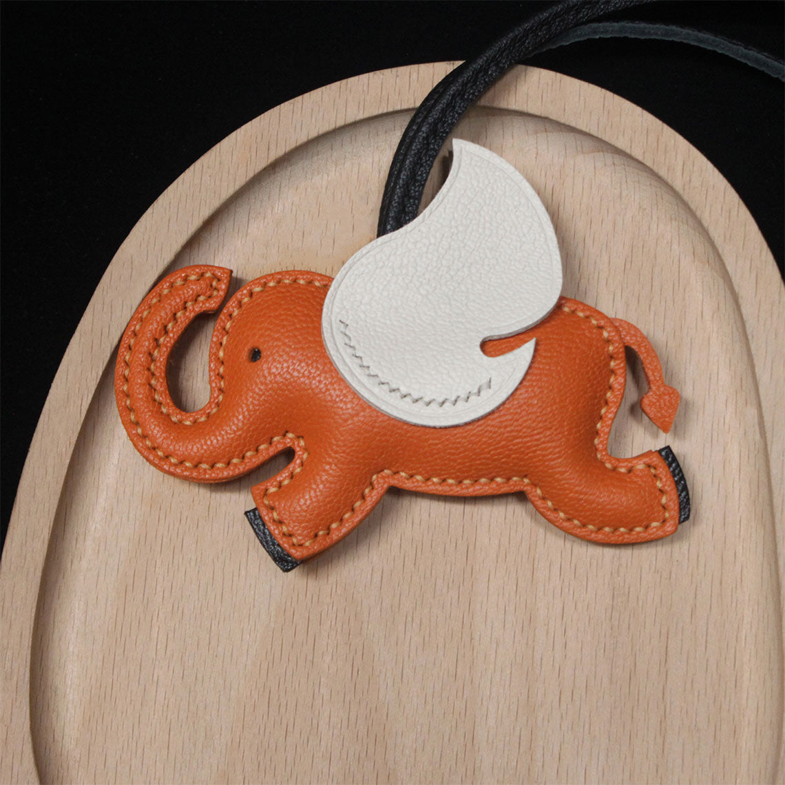 CUCUBIRD Sheep Leather Elephant Charm DIY Kits