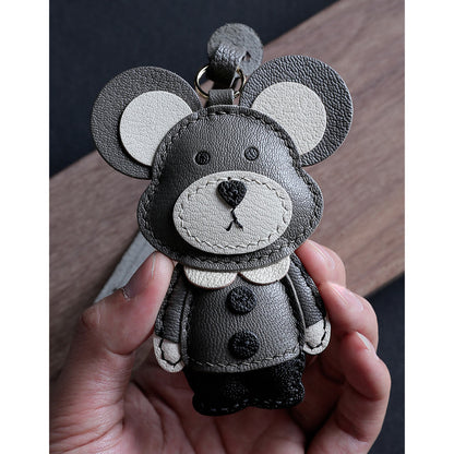 CUCUBIRD POPSEWING® Leather Hamster Keychain DIY Kit Charm 
