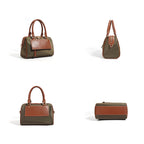 CUCUBIRD Leather Women Light Boston Handbag  