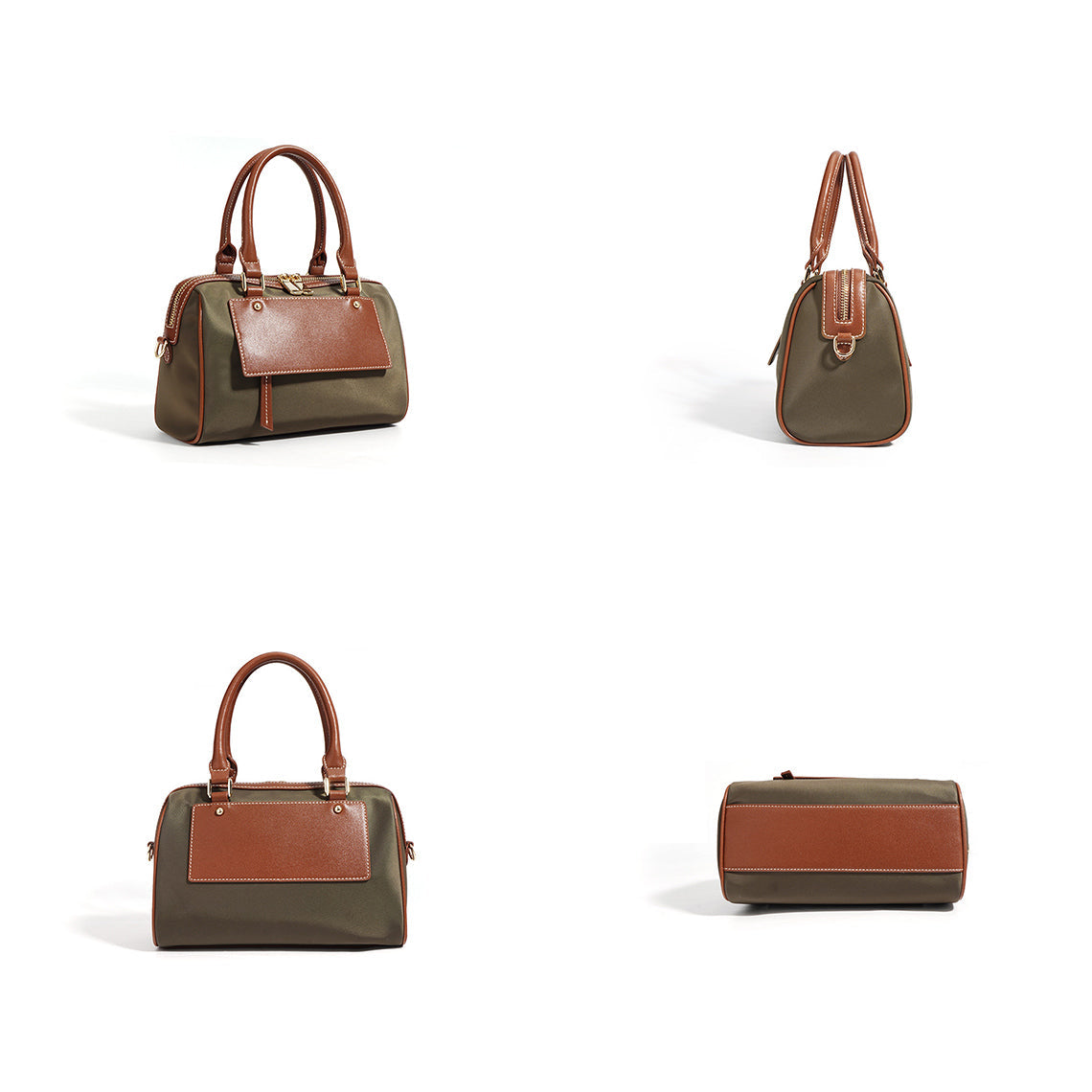 CUCUBIRD Leather Women Light Boston Handbag  