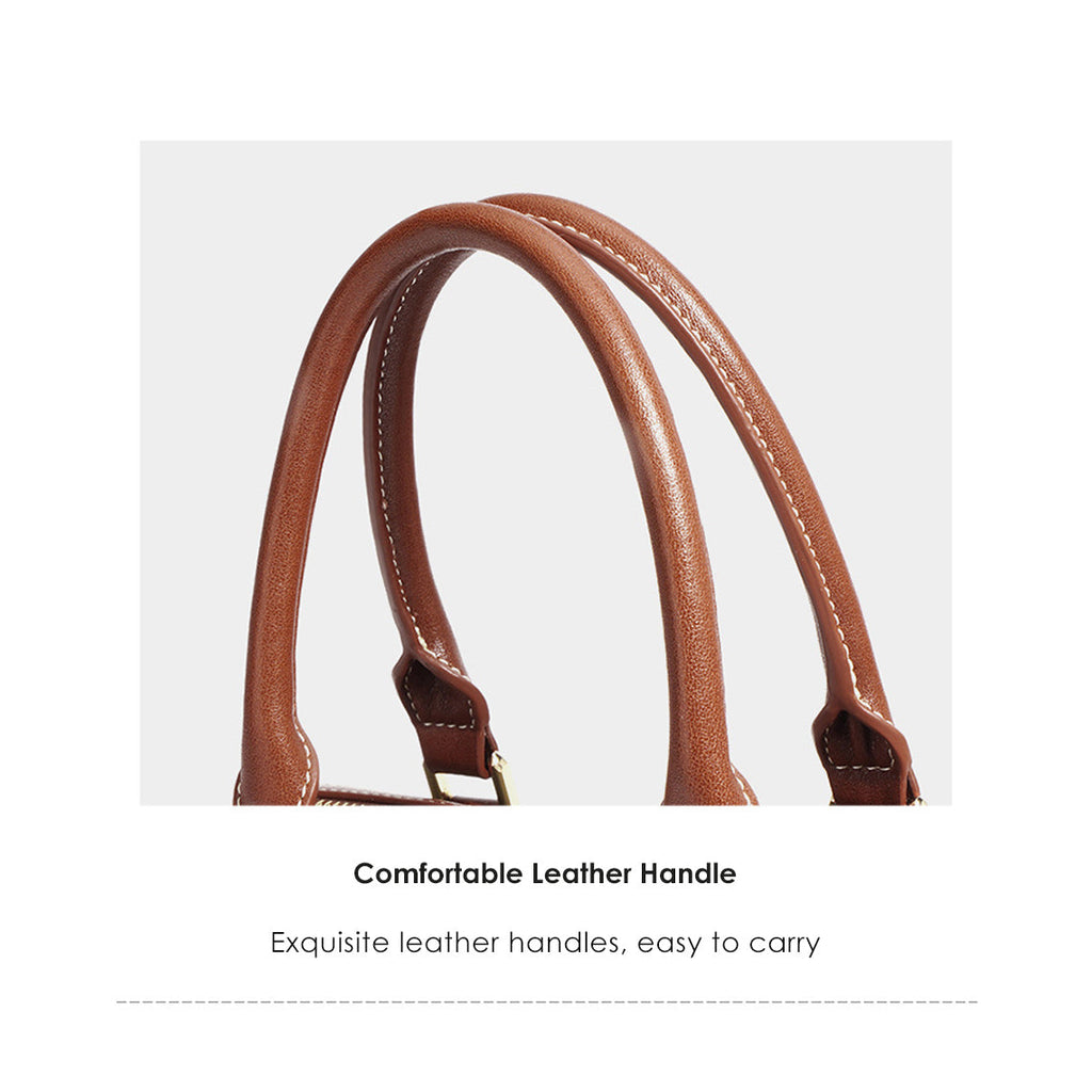 CUCUBIRD Leather Women Light Boston Handbag  