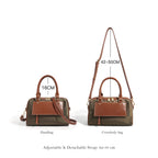 CUCUBIRD Leather Women Light Boston Handbag  