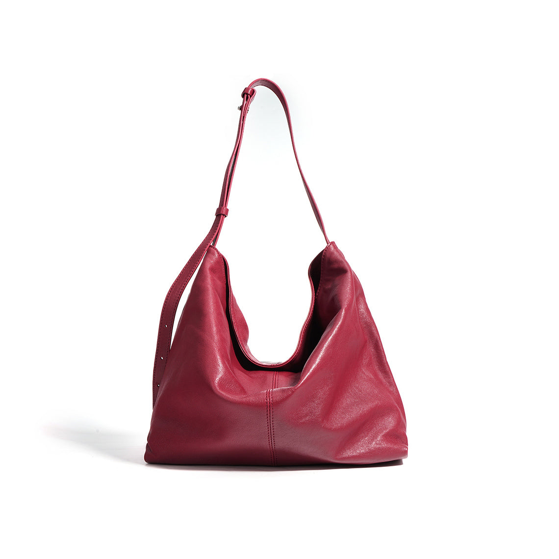 Sheep Leather Slouchy Hobo Bag