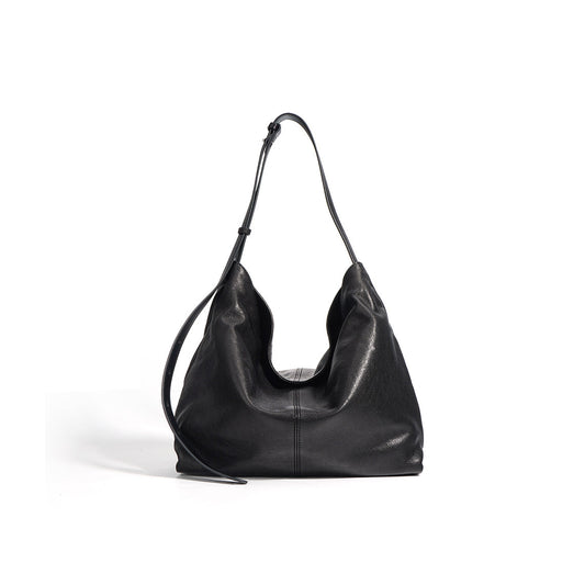 Sheep Leather Slouchy Hobo Bag