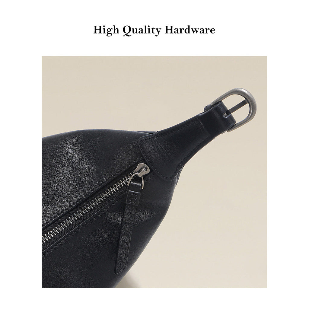 CUCUBIRD Vegetable Tanned Leather Minimalist Shoulder Bag  