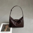 CUCUBIRD Vegetable Tanned Leather Minimalist Shoulder Bag  