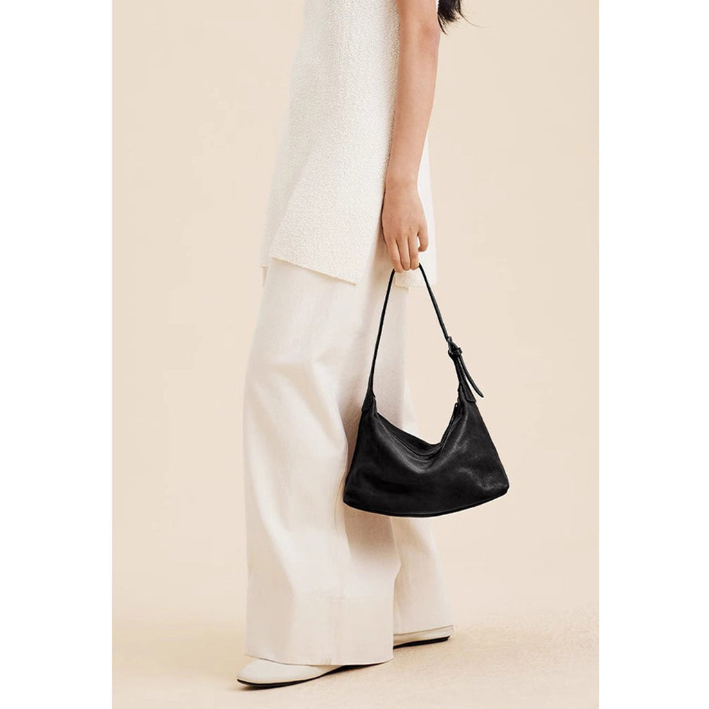 CUCUBIRD Vegetable Tanned Leather Minimalist Shoulder Bag  
