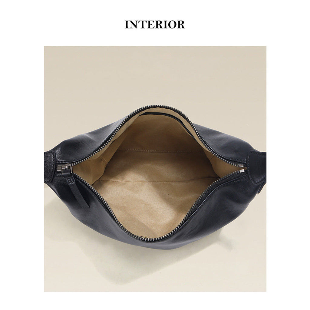 CUCUBIRD Vegetable Tanned Leather Minimalist Shoulder Bag  