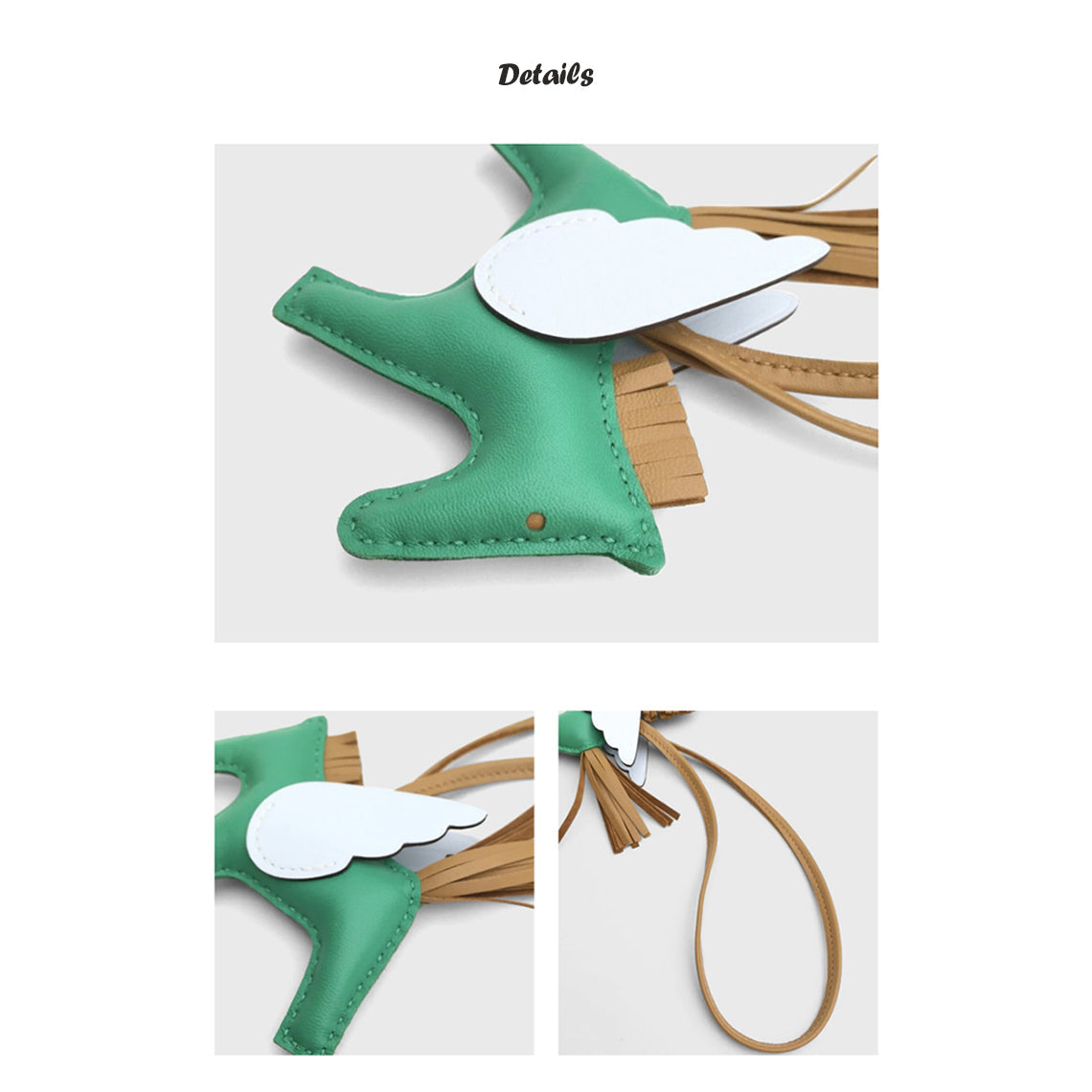 CUCUBIRD CUCUBIRD Sheep Leather Flying Horse Charm DIY Kits  