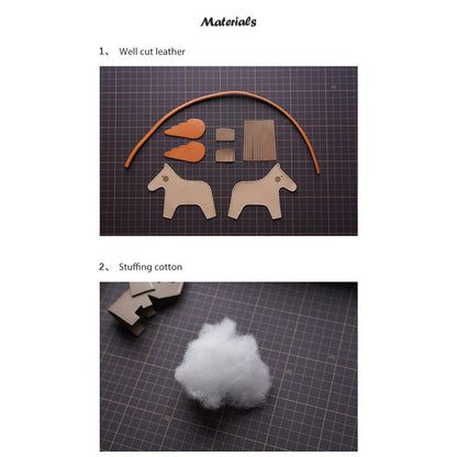 CUCUBIRD Sheep Leather Flying Horse Charm DIY Kits