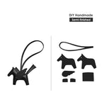 CUCUBIRD CUCUBIRD Sheep Leather Flying Horse Charm DIY Kits So Black 