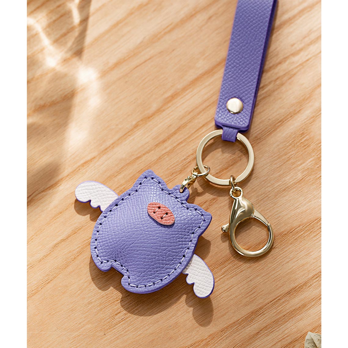 CUCUBIRD POPSEWING® Leather Flying Pig Keychain DIY Kit  