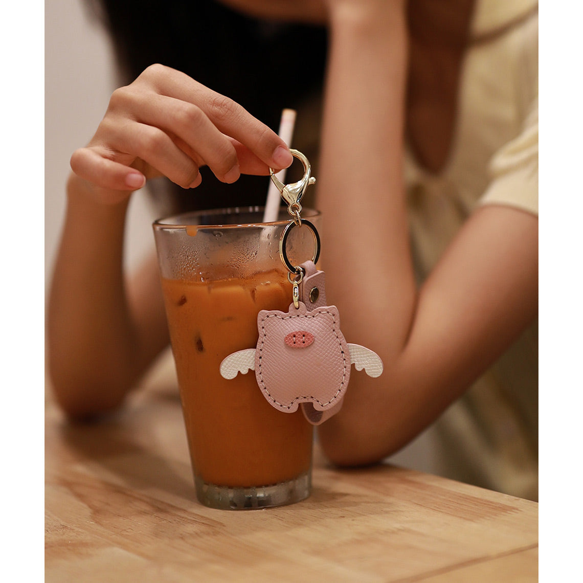 CUCUBIRD POPSEWING® Leather Flying Pig Keychain DIY Kit  