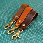 CUCUBIRD POPSEWING® Vegetable Tanned Leather Heavy Duty Keyring  
