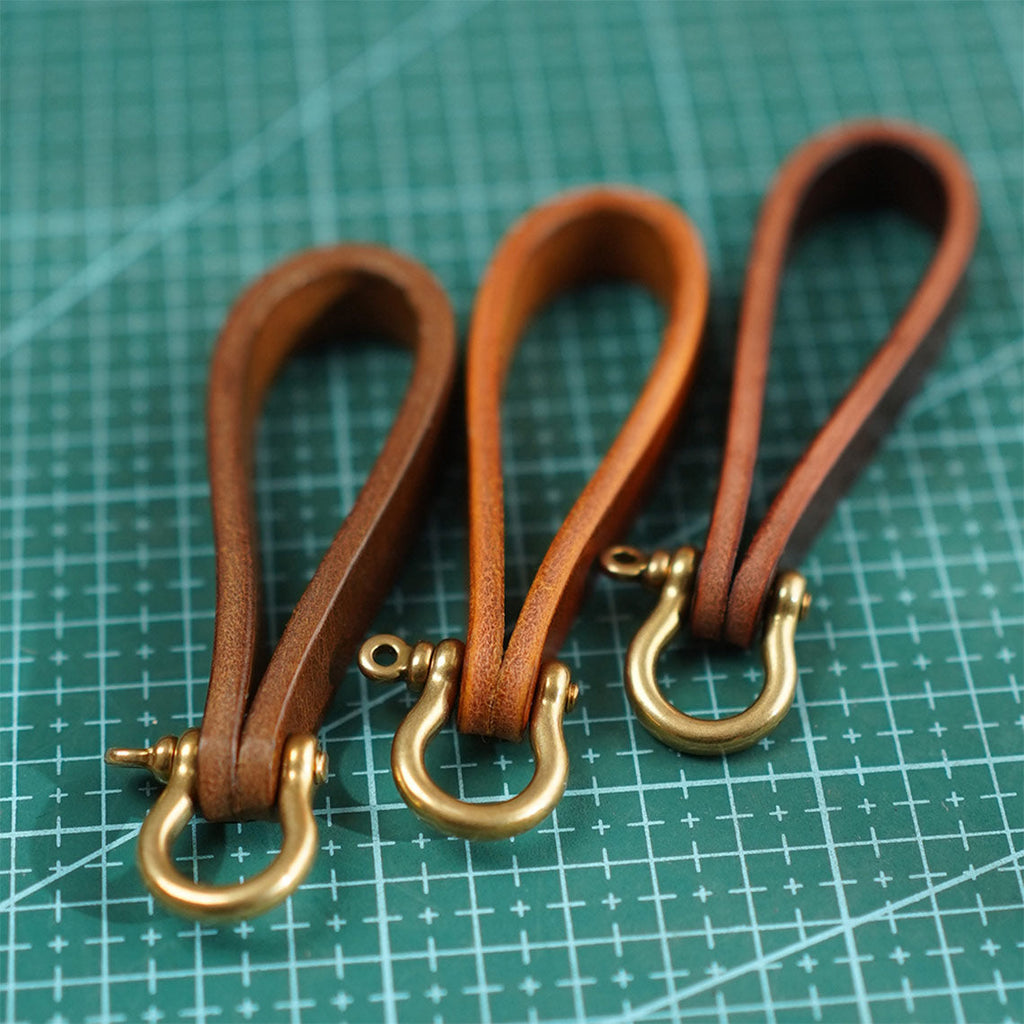 CUCUBIRD POPSEWING® Vegetable Tanned Leather Heavy Duty Keyring  