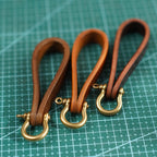 CUCUBIRD POPSEWING® Vegetable Tanned Leather Heavy Duty Keyring  