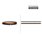 CUCUBIRD CUCUBIRD Full Grain Leather Inspired Men's Belt DIY Kits Nior 89 + Gold 37 / 100 cm 