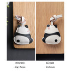 CUCUBIRD POPSEWING® Sheep Leather Cute Angry Panda Charm DIY Kit  