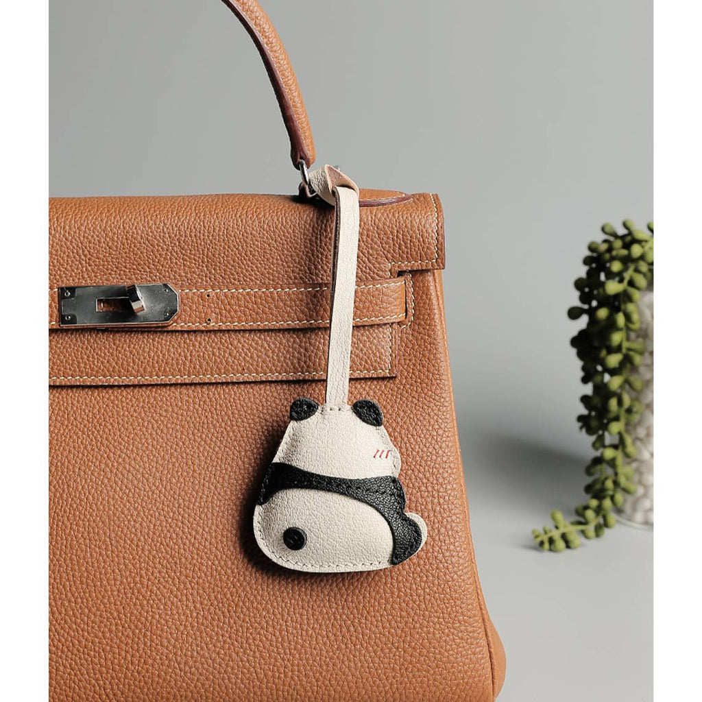 CUCUBIRD POPSEWING® Sheep Leather Cute Angry Panda Charm DIY Kit  