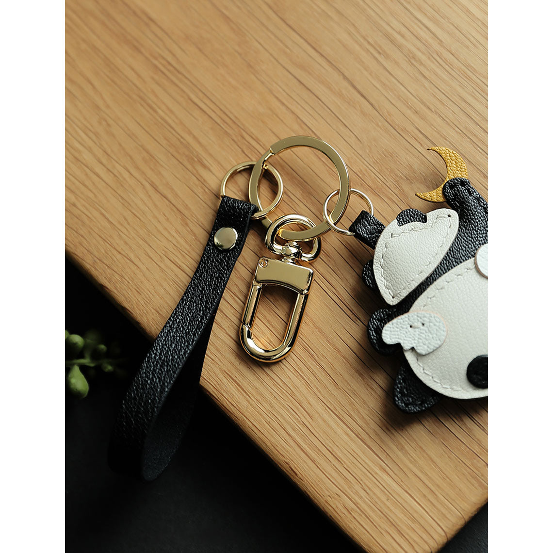 CUCUBIRD Leather Angel Panda Keychain DIY Kits