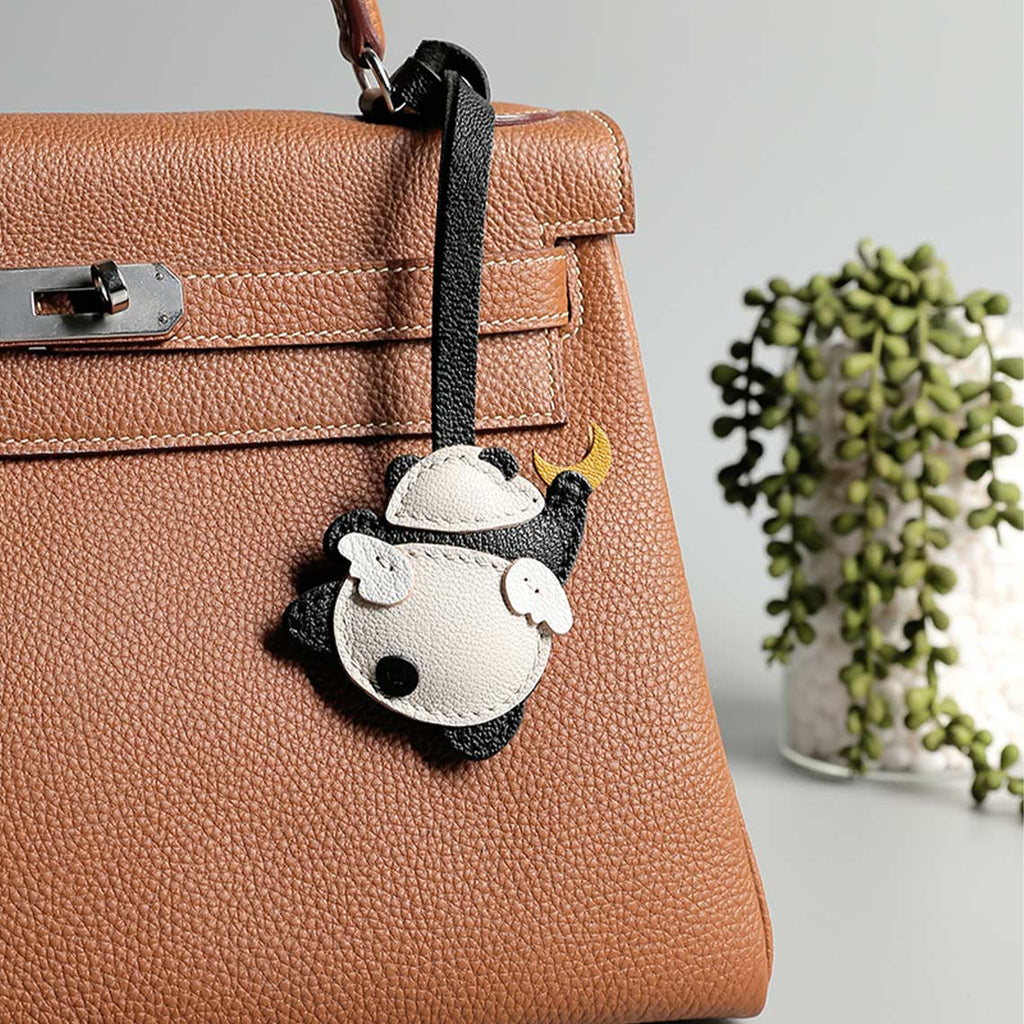 CUCUBIRD CUCUBIRD Leather Angel Panda Keychain DIY Kits Moon - Charm 