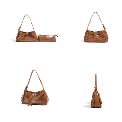 Leather Inspired Kelly Hobo Bag