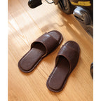 CUCUBIRD Top Grain Leather Home Slippers DIY Kits  