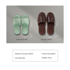 CUCUBIRD Top Grain Leather Home Slippers DIY Kits  