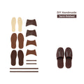 CUCUBIRD POPSEWING® Top Grain Leather Home Slippers DIY Kits  