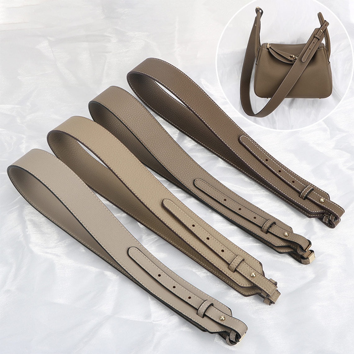 CUCUBIRD Faux Leather Wide Crossbody Strap  