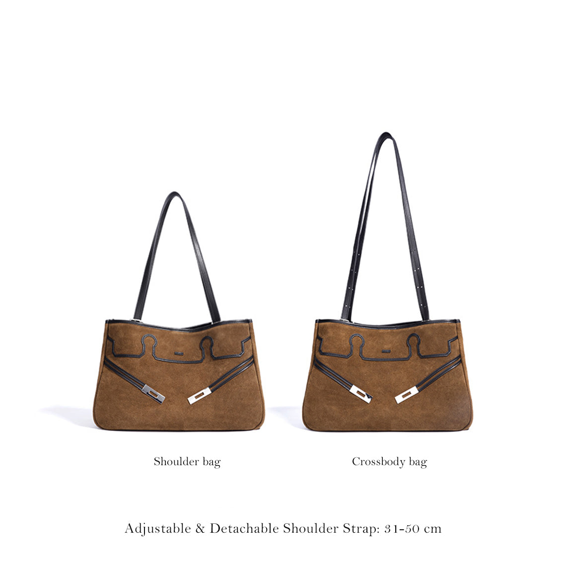 CUCUBIRD Suede Leather Heritage Tote Bag  
