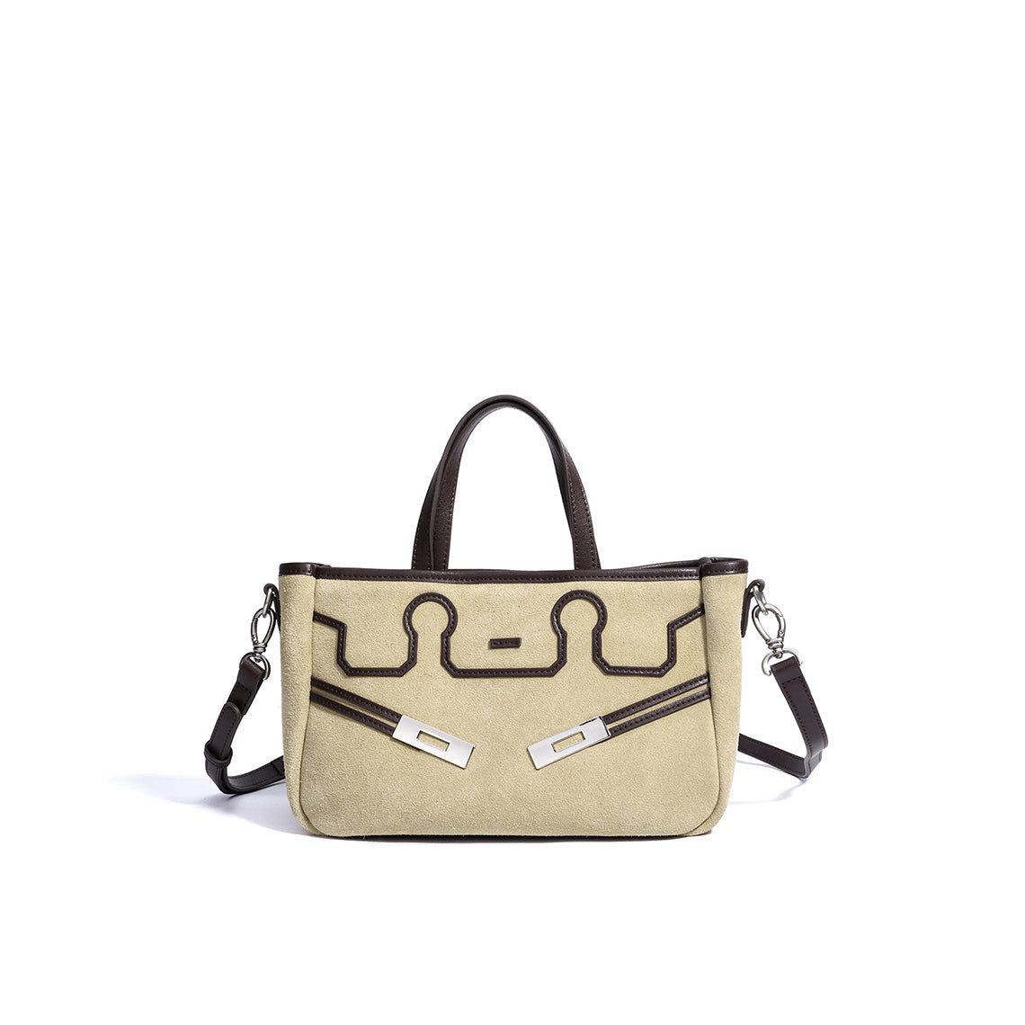 CUCUBIRD Suede Leather Heritage Tote Bag  