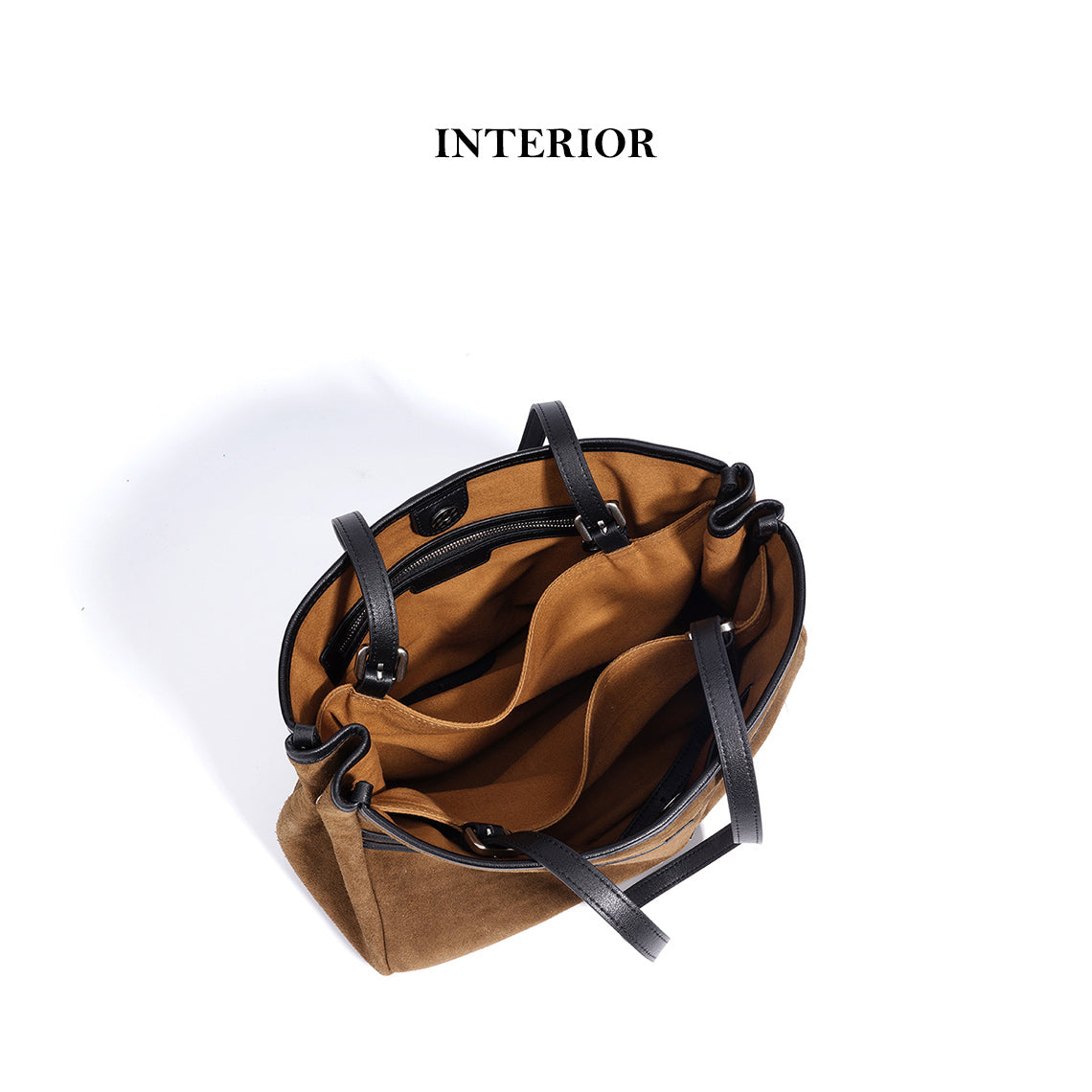 CUCUBIRD Suede Leather Heritage Tote Bag  