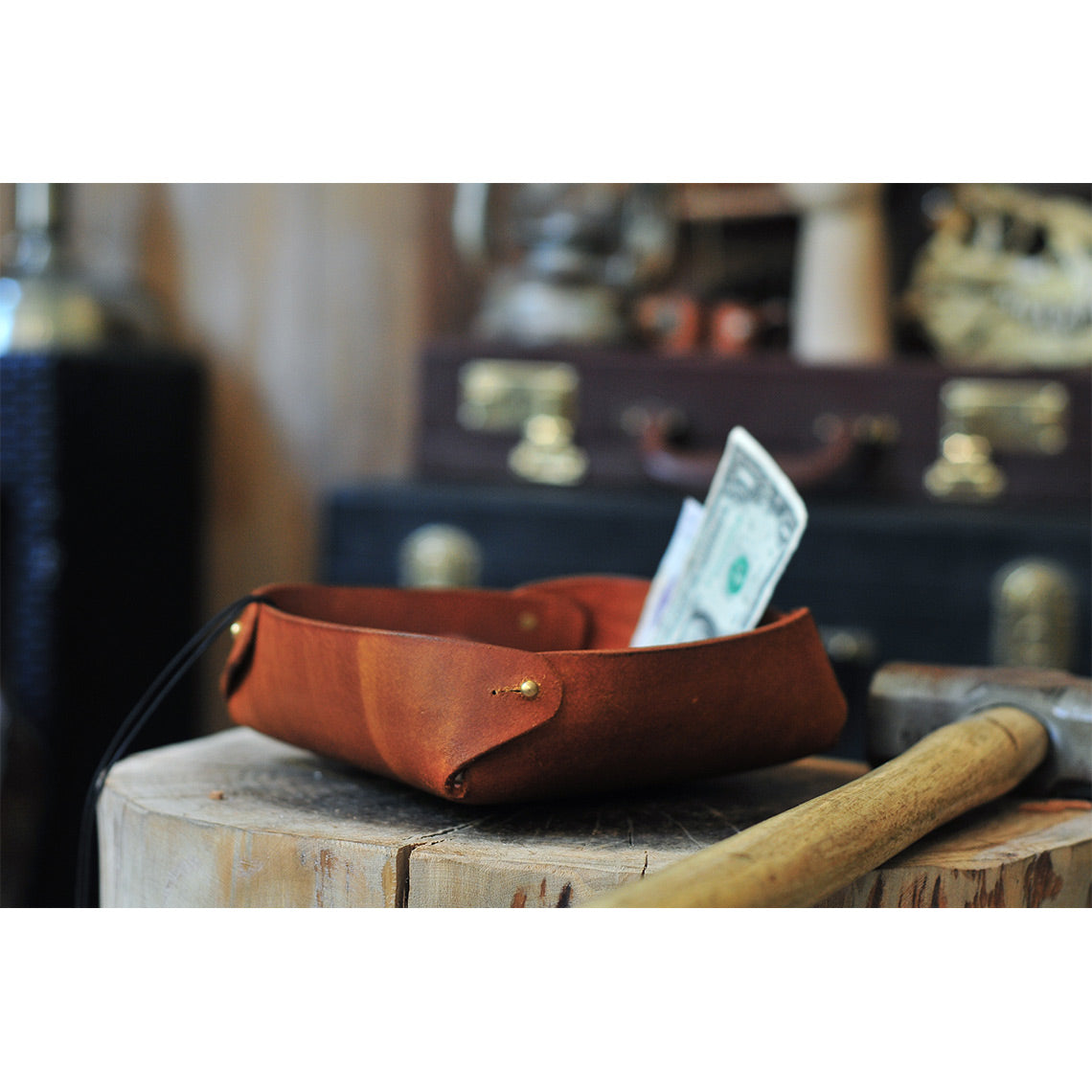CUCUBIRD POPSEWING® Vegetable Tanned Leather Valet Tray  