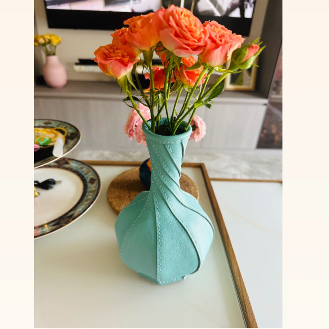 CUCUBIRD POPSEWING® Homedecor Leather Vase DIY Kit  