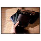 CUCUBIRD POPSEWING® Crazy Horse Leather Men Compact Wallet DIY Kits  