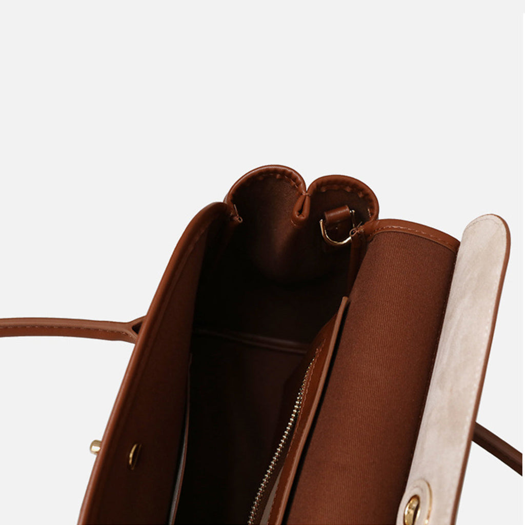 CUCUBIRD Top Grain Leather Women Work Handbag  