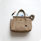 CUCUBIRD Top Grain Leather Women Work Handbag  